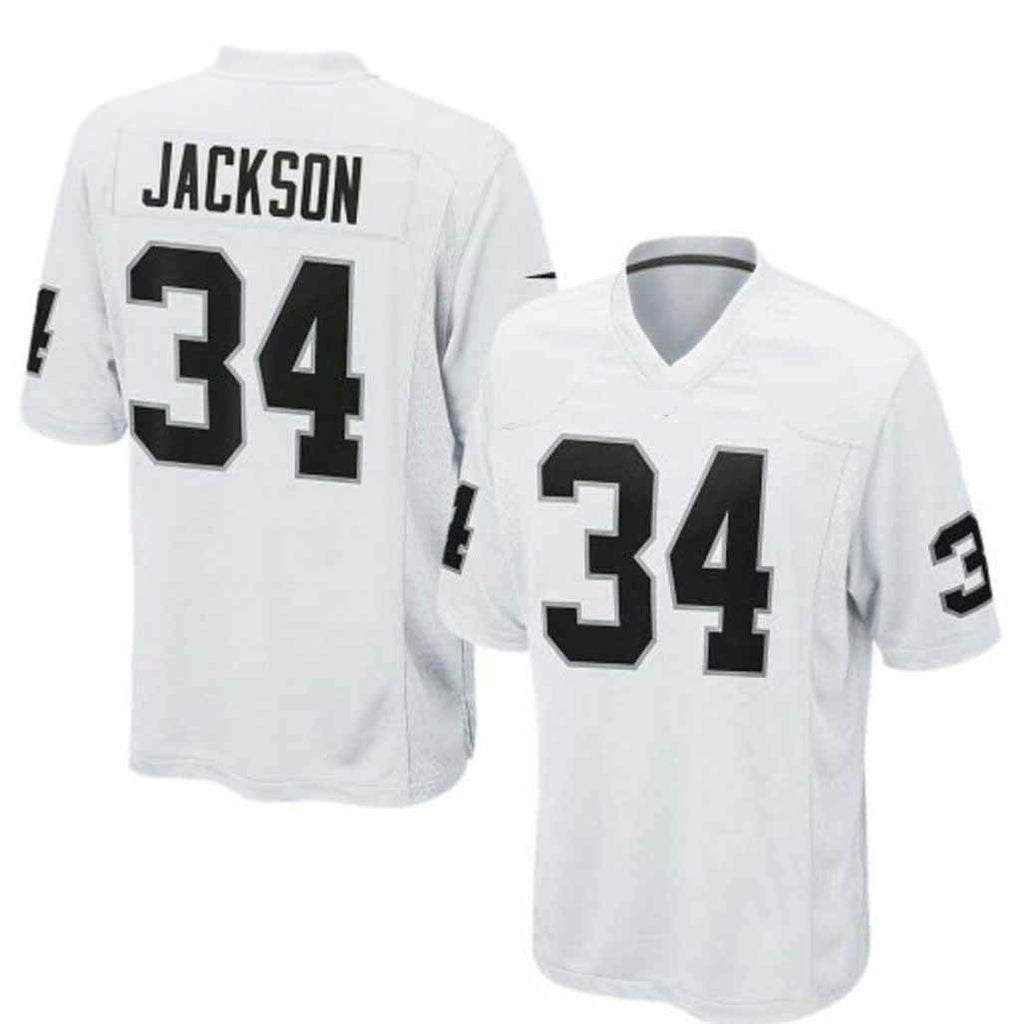 LV.Raiders #34 Bo Jackson Game Stitched American Football Jerseys