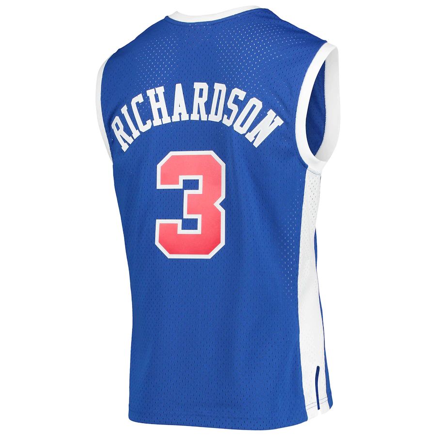 LA.Clippers #3 Quentin Richardson 2002-03 Hardwood Classics Swingman Jersey Royal Stitched American Basketball Jersey