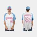 #56 RANDY AROZARENA MEXICO BASEBALL 2023 WORLD BASEBALL CLASSIC JERSEYC WHITE BLUE Stitches Baseball Jerseys