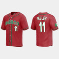 #11 ROWDY TELLEZ MEXICO BASEBALL 2023 WORLD BASEBALL CLASSIC REPLICA JERSEYC RED Stitches Baseball Jerseys