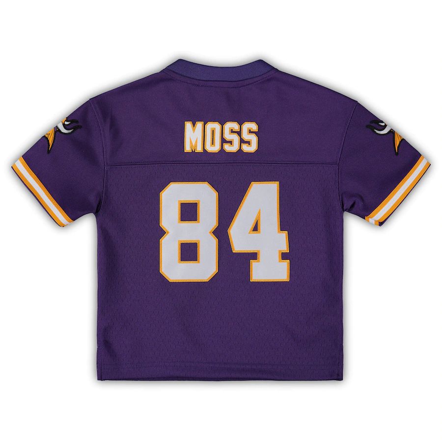 MN.Vikings #84 Randy Moss Toddler 1998 Retired Legacy Jersey Purple Stitched American Football Jerseys