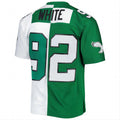 P.Eagles #92 Reggie White 1990 Split Legacy Replica Jersey Kelly Green/White Stitched American Football Jerseys