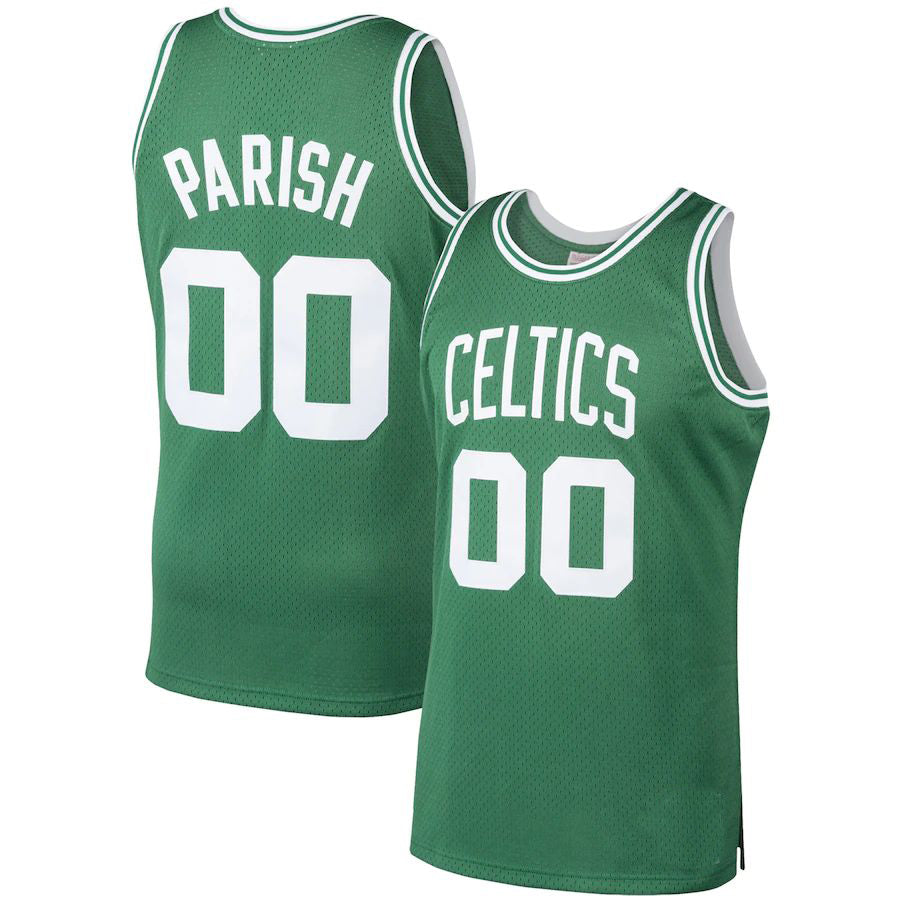 Custom B.Celtics Robert Parish 1985-86 Hardwood Classics Swingman Player Jersey  Kelly Green American Stitched Basketball Jersey