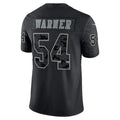 SF.49ers #54 Fred Warner Fred Warner Black RFLCTV Limited Jersey Stitched American Football Jersey