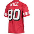 SF.49ers #80 Jerry Rice Scarlet 1994 Authentic Retired Player Football Jerseys