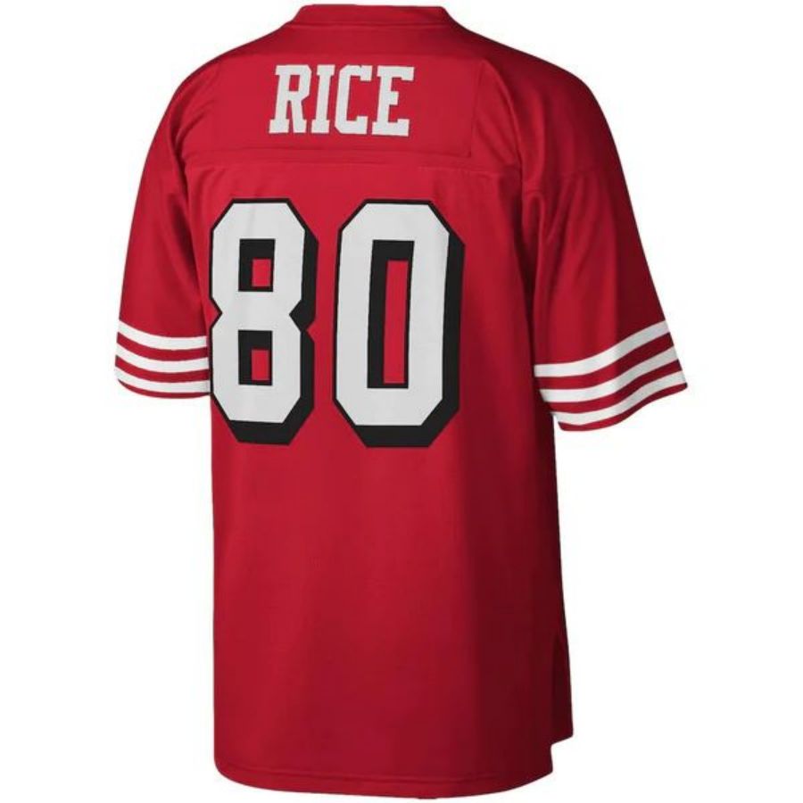 SF.49ers #80 Jerry Rice Player Scarlet 1994 Legacy Replica Football Jerseys