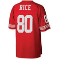 SF.49ers #80 Jerry Rice Scarlet Big & Tall 1990 Retired Player Replica Football Jerseys
