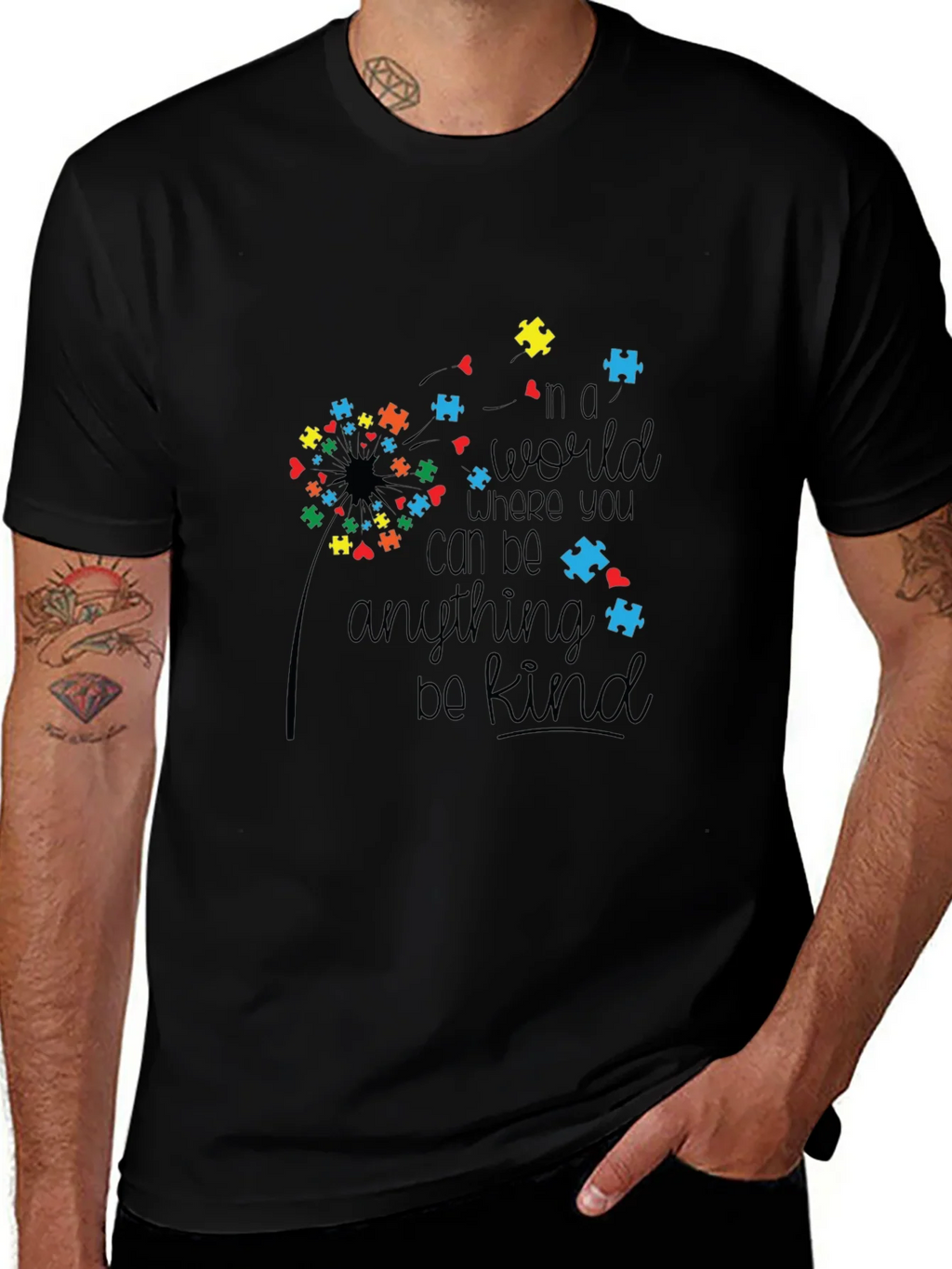 Autism Awareness Graphic Tee - Be Kind
