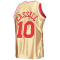 H.Rockets #10 Sam Cassell 75th Anniversary 1993-94 Hardwood Classics Swingman Jersey  Gold Stitched American Basketball Jersey