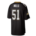 NO.Saints #51 Sam Mills 1987 Legacy Replica Jersey - Black Stitched American Football Jerseys