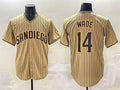 San Diego Padres #14 Tyler Wade Tan Cool Base Stitched Baseball Jersey