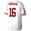 SF.49ers #16 Joe Montana White Legacy Replica Jersey Stitched American Football Jersey