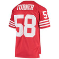 SF.49ers #58 Keena Turner Scarlet 1982 Replica Legacy Throwback Player Jersey Stitched American Football Jerseys