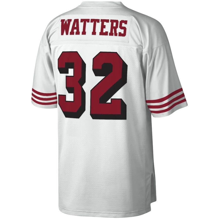 SF.49ers #32 Ricky Watters White Legacy Replica Jersey Stitched American Football Jerseys