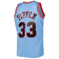 C.Bulls #33 Scottie Pippen 1997-98 Hardwood Classics Reload 3.0 Swingman Jersey Light Blue Stitched American Basketball Jersey