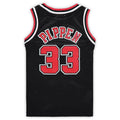 C.Bulls #33 Scottie Pippen Preschool 1997-1998 Hardwood Classics Throwback Team Jersey Black Stitched American Basketball Jersey