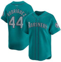 Seattle Mariners #44 Julio Rodrguez Aqua Alternate Limited Stitched Baseball Jersey