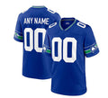 Custom S.Seahawks Throwback Jersey - Royal American Jerseys Stitched Football Jerseys
