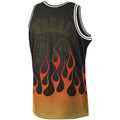 LA.Lakers #34 Shaquille O'Neal 1996-97 Hardwood Classics Flames Swingman Jersey Black Stitched American Basketball Jersey