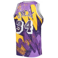 LA.Lakers #34 Shaquille O'Neal Hardwood Classics 1996-97 Hyper Hoops Swingman Jersey Purple Stitched American Basketball Jersey