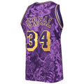 LA.Lakers #34 Shaquille O'Neal Hardwood Classics 1996-97 Lunar New Year Swingman Jersey Purple Stitched American Basketball Jersey