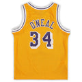 LA.Lakers #34 Shaquille O'Neal Preschool 1996-1997 Hardwood Classics Throwback Team Jersey Gold Stitched American Basketball Jersey