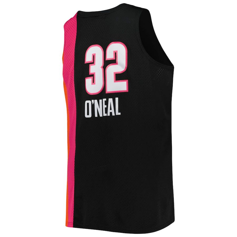 M.Heat #32 Shaquille O'Neal Big & Tall Hardwood Classics 2005-06 Swingman Jersey Black Stitched American Basketball Jersey