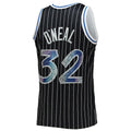 O.Magic #32 Shaquille O'Neal 1996-97 Hardwood Classics 75th Anniversary Diamond Swingman Jersey Black Stitched American Basketball Jersey