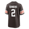 C.Browns #2 Shedeur Sanders 2025 Draft Game Jersey Stitched American Football Jerseys