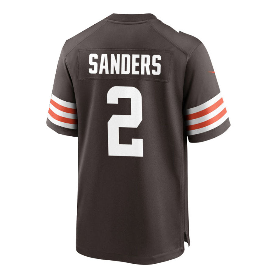 C.Browns #2 Shedeur Sanders 2025 Draft Game Jersey Stitched American Football Jerseys