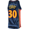 G.State Warriors #30 Stephen Curry 2009 Hardwood Classics Authentic Jersey Navy Stitched American Basketball Jersey