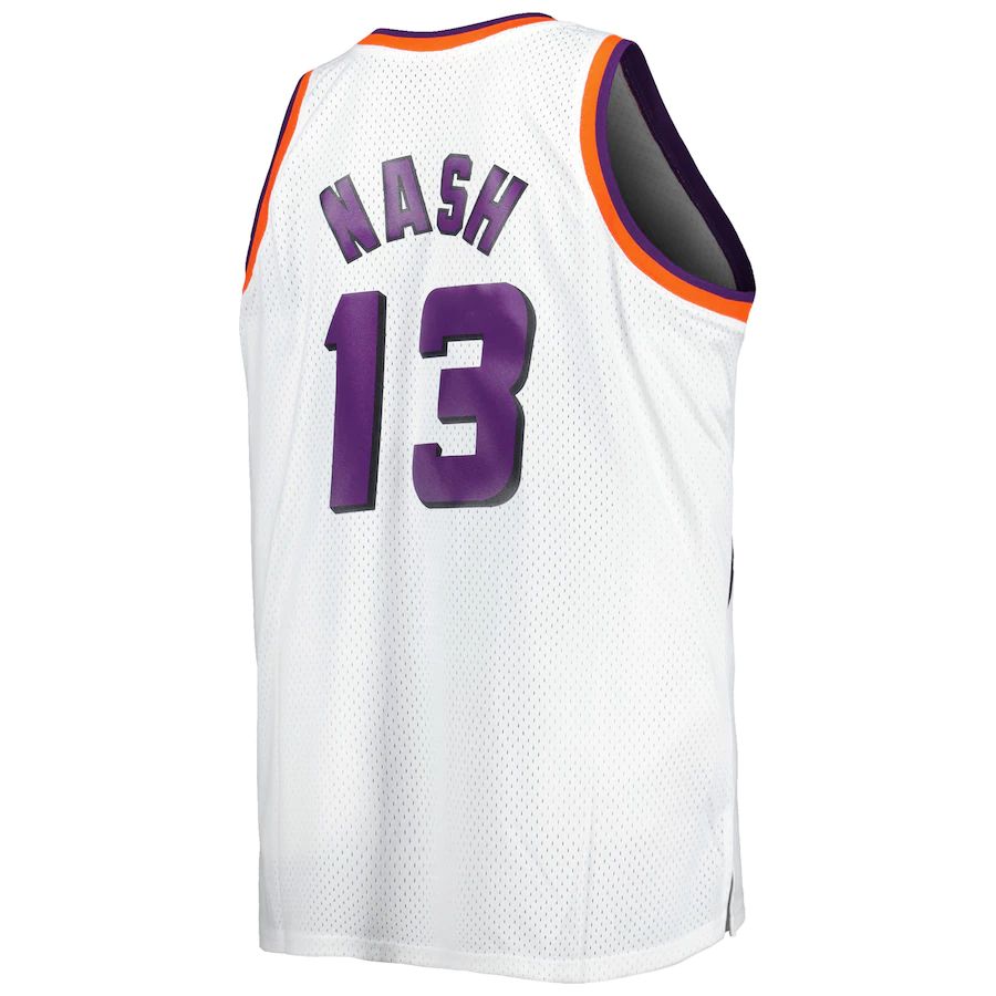 P.Suns #13 Steve Nash Big & Tall Hardwood Classics 1996-97 Swingman Jersey White Stitched American Basketball Jersey