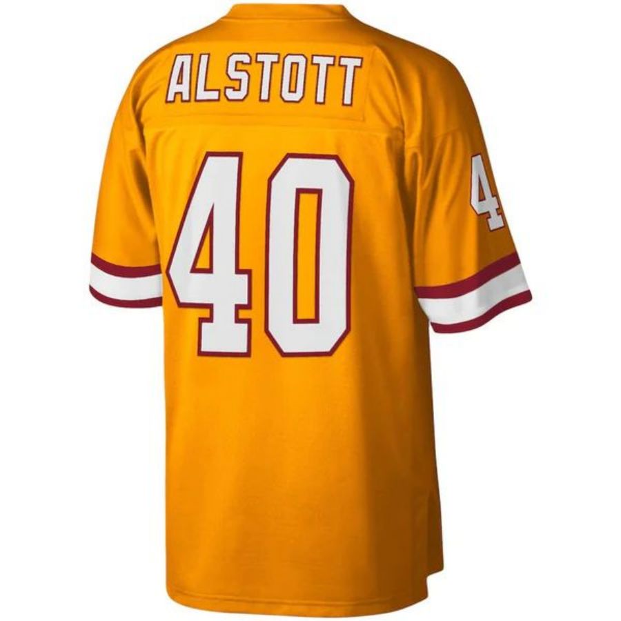 TB.Buccaneers #40 Mike Alstott Orange Big & Tall 1996 Retired Player Replica Football Jerseys