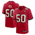 TB.Buccaneers #50 Vita Vea Player Red 50th Anniversary Game Football Jerseys
