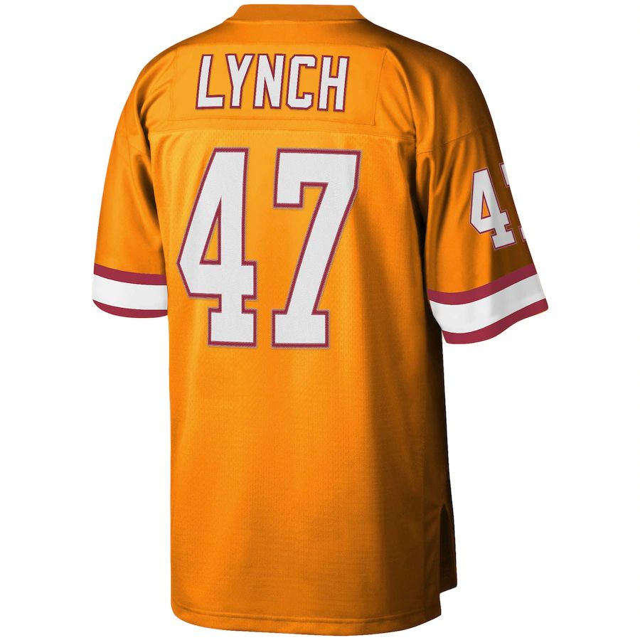 TB.Buccaneers #47 John Lynch Orange Legacy Replica Jersey Legacy Replica Jersey Stitched American Football Jerseys