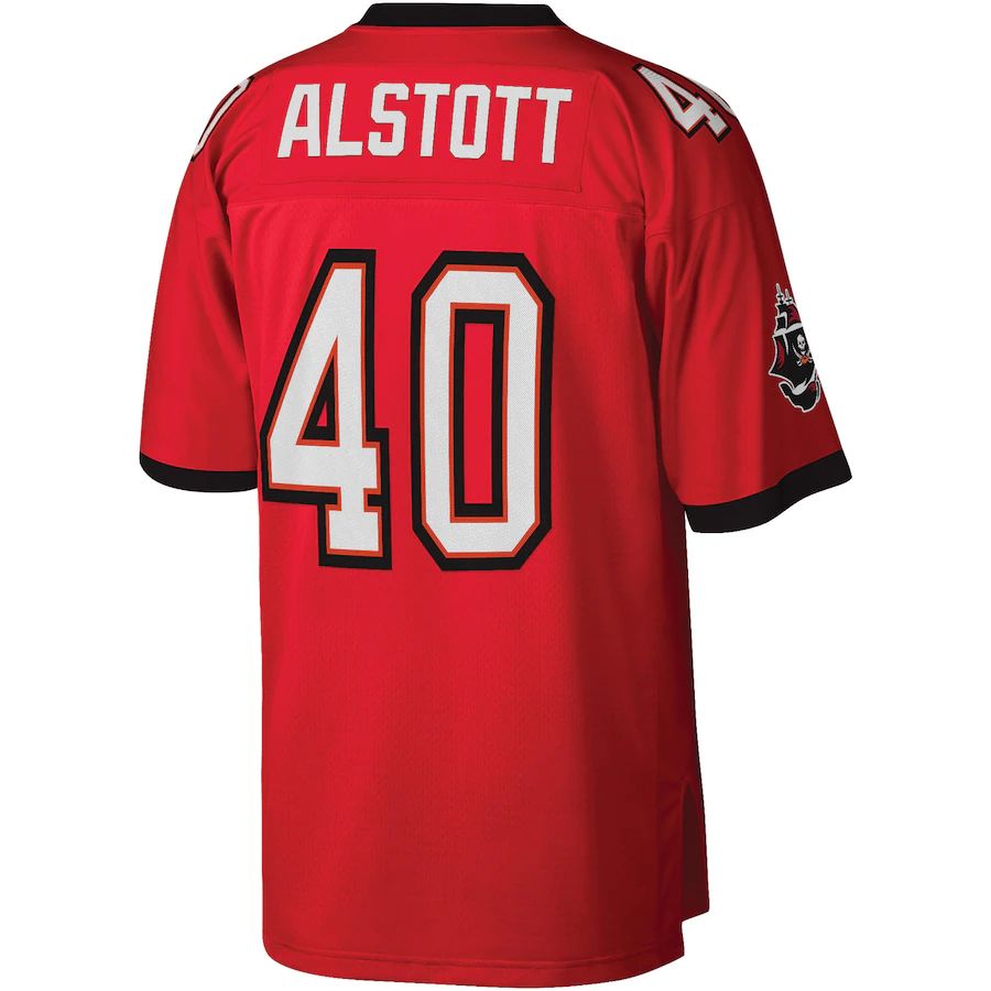 TB.Buccaneers #40 Mike Alstott Red Legacy Replica Jersey Stitched American Football Jerseys