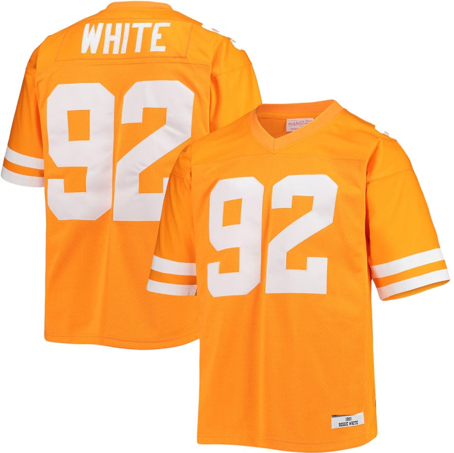 T.Volunteers #92 Reggie White Authentic Throwback Legacy Jersey - Tennessee Orange College Jerseys