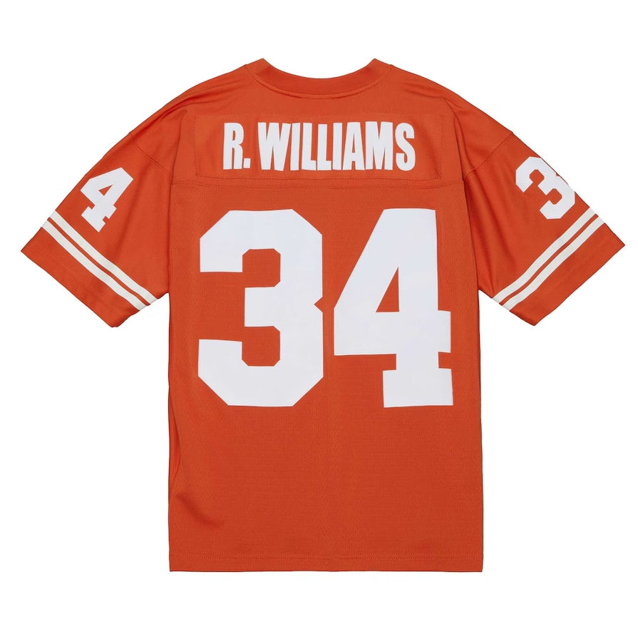 T.Longhorns #34 Ricky Williams Throwback Jersey - Texas Orange American College Jerseys