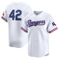 Texas Rangers 2024 #42 Jackie Robinson Day Home Limited Jersey C White Stitches Baseball Jerseys