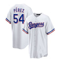 Texas Rangers #54 Martan P|rez White Home Replica Player Jersey Baseball Jerseys