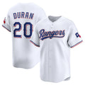 Texas Rangers #20 Ezequiel Durn Home Limited Player Jersey - White Stitched Baseball Jersey