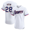 Texas Rangers #28 Jonah Heim 2024 Gold Collection Elite Player Jersey C White Baseball Jerseys