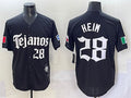 Texas Rangers #28 Jonah Heim Black Gothic Mexico 2025 Vapor Premier Limited Stitched Baseball Jersey