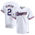 Texas Rangers #2 Marcus Semien 2024 Gold Collection Limited Player Jersey C White Baseball Jerseys