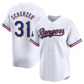 Texas Rangers #31 Max Scherzer 2024 Gold Collection Limited Player Jersey C White Baseball Jerseys