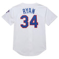 Texas Rangers #34 Nolan Ryan 1993 Cooperstown Collection Authentic Jersey - White Baseball Jerseys