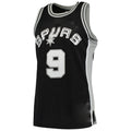 S.Antonio Spurs #9 Tony Parker 2001-02 Hardwood Classics Swingman Jersey Black Stitched American Basketball Jersey