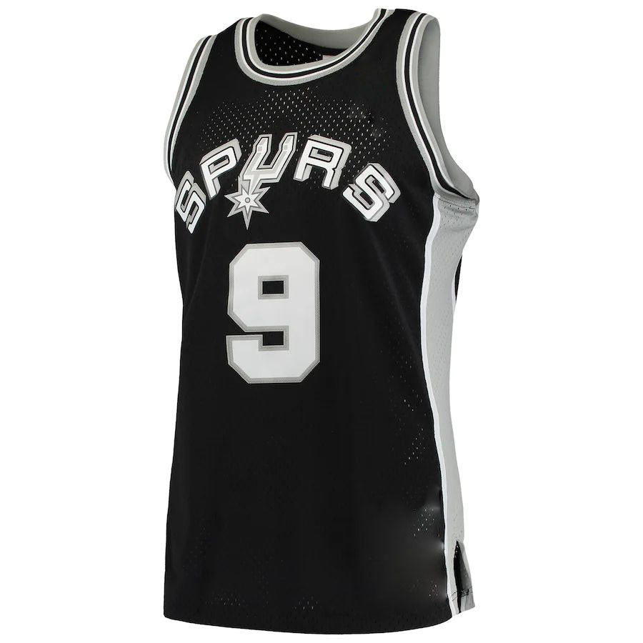 S.Antonio Spurs #9 Tony Parker 2001-02 Hardwood Classics Swingman Jersey Black Stitched American Basketball Jersey