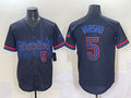 Toronto Blue Jays #5 Daulton Varsho Navy 2024 City Connect Limited Stitched Baseball Jersey