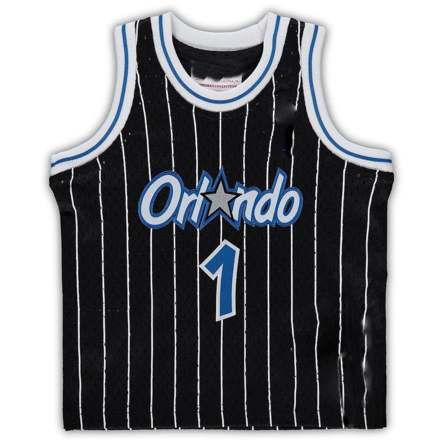 O.Magic #1 Tracy McGrady Infant 2003-04 Hardwood Classics Retired Player Jersey  Black Stitched American Basketball Jersey